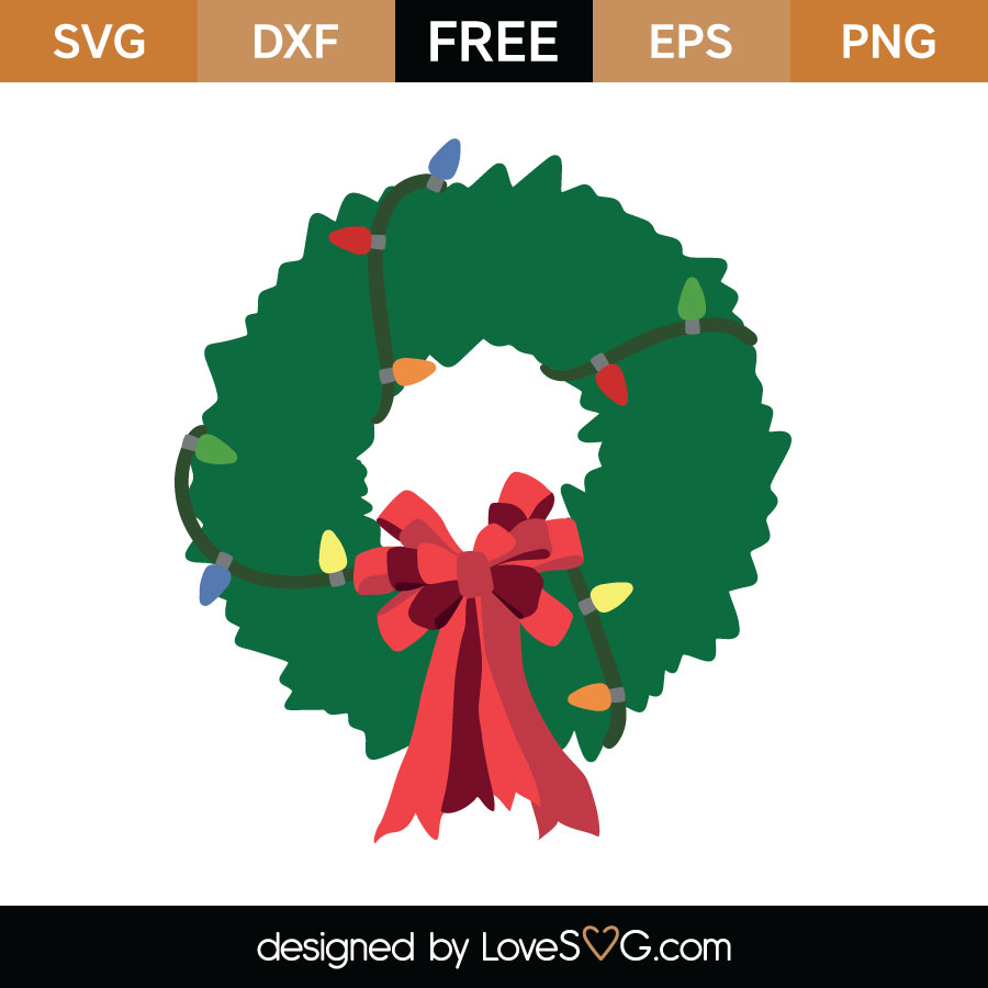 Christmas Wreath Svg Cut File Lovesvg