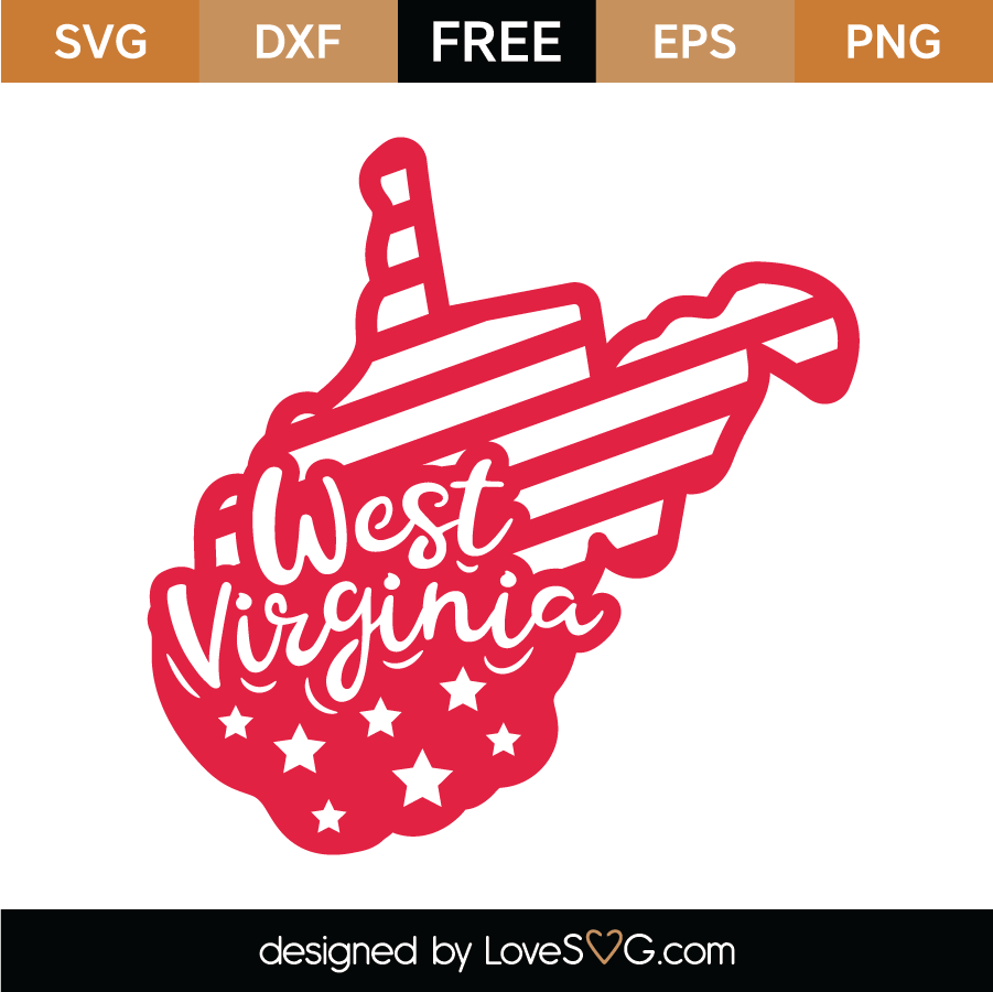 Free West Virginia SVG Cut File Lovesvg