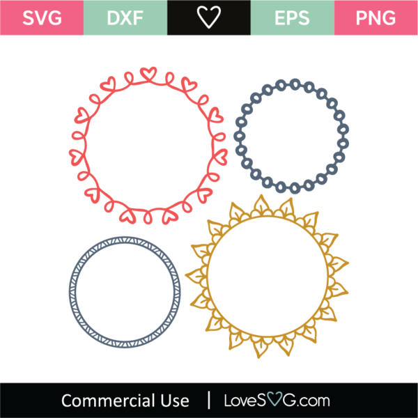 Monogram Frames Svg Cut File Lovesvg