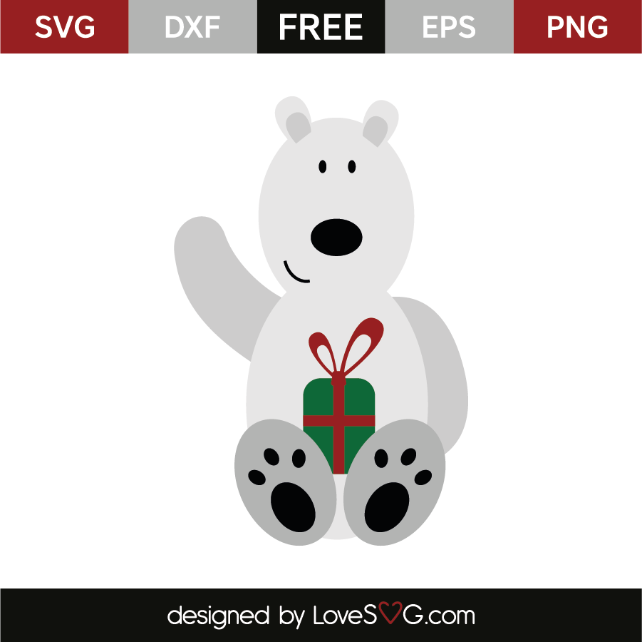 Christmas Bear - Lovesvg.com