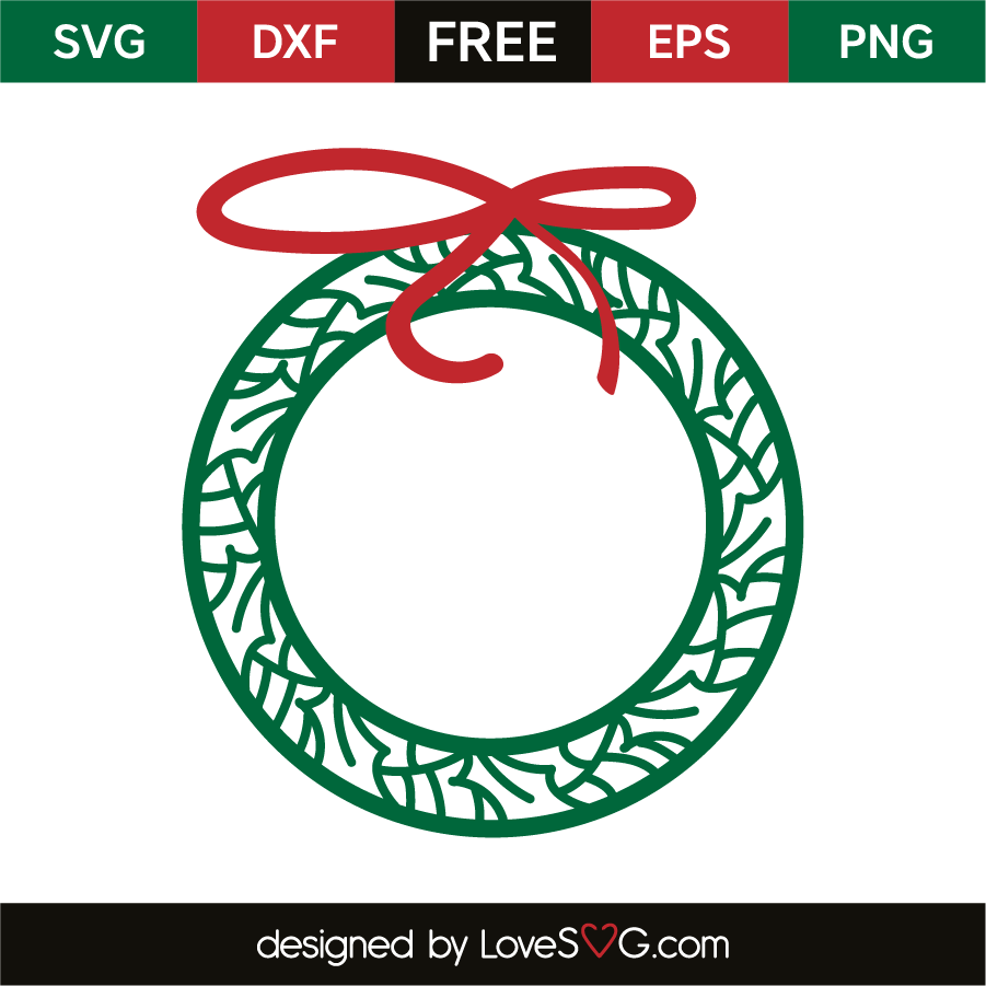 Christmas Wreath - Lovesvg.com