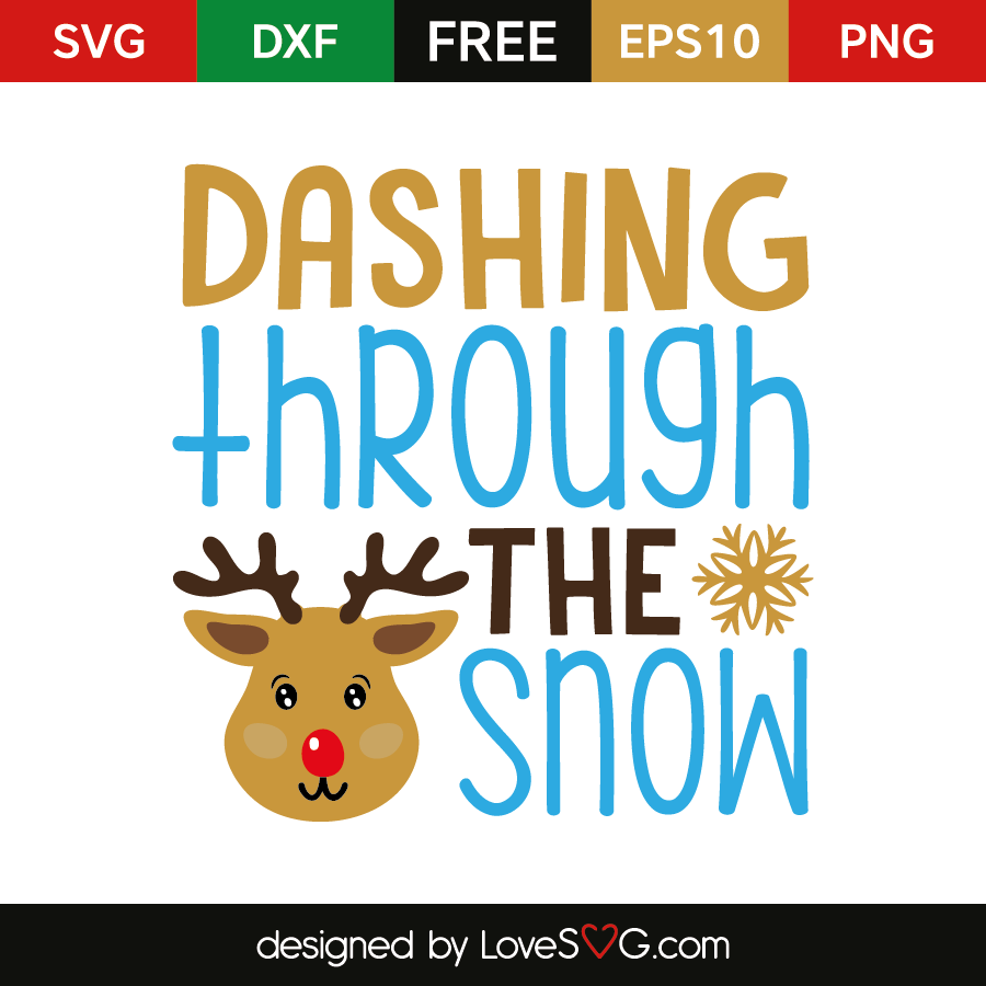 Dashing Through The Snow - Lovesvg.com