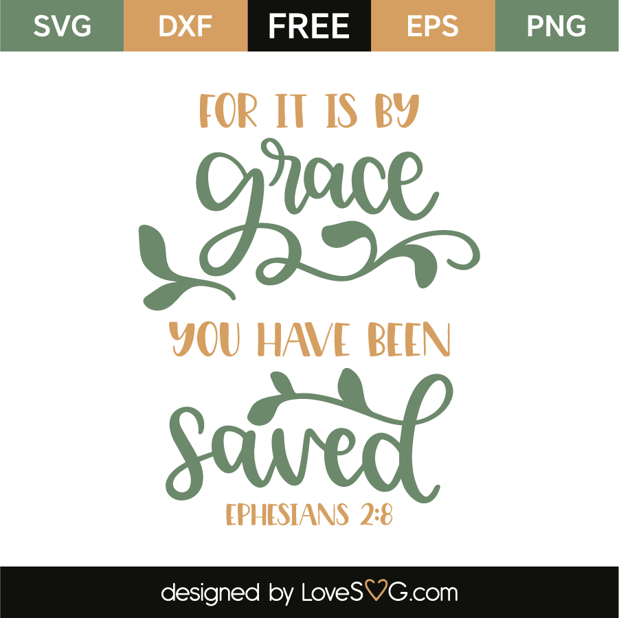 Ephesians 2:8 - Lovesvg.com