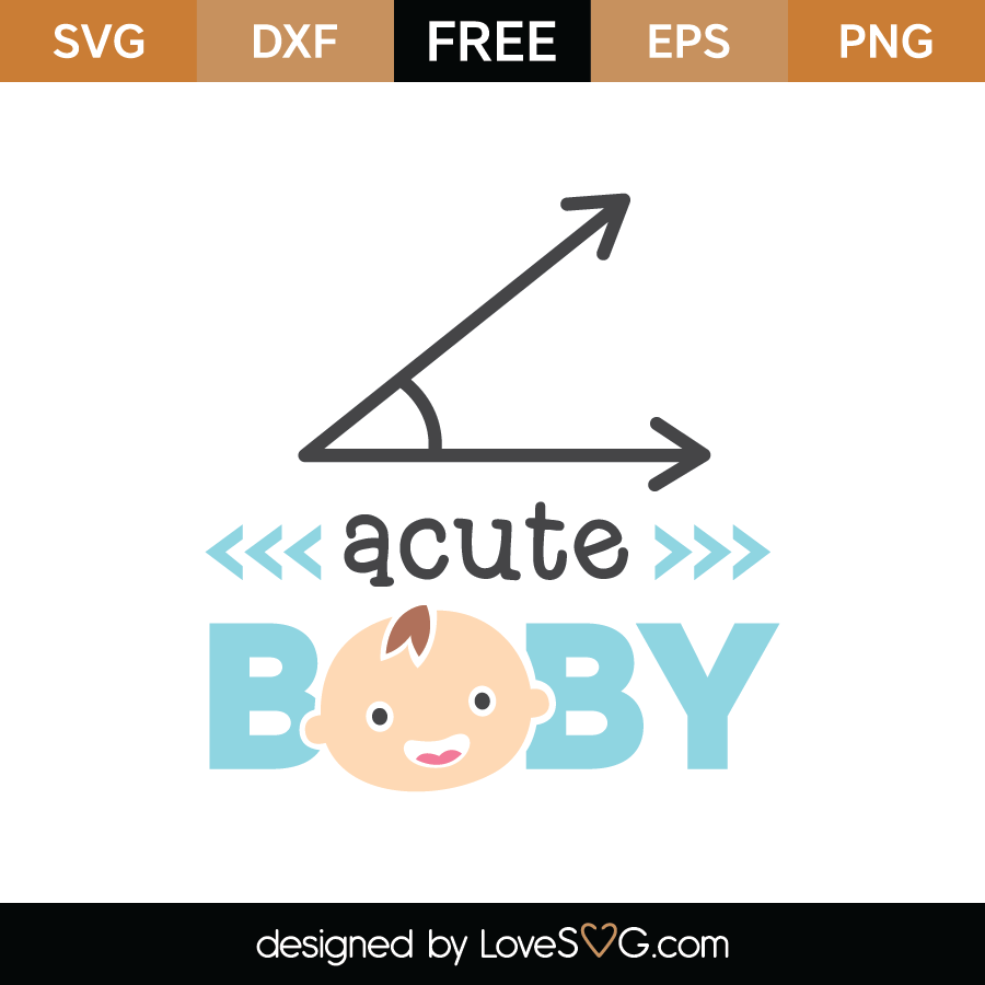 Download Free Acute Baby SVG Cut File - Lovesvg.com