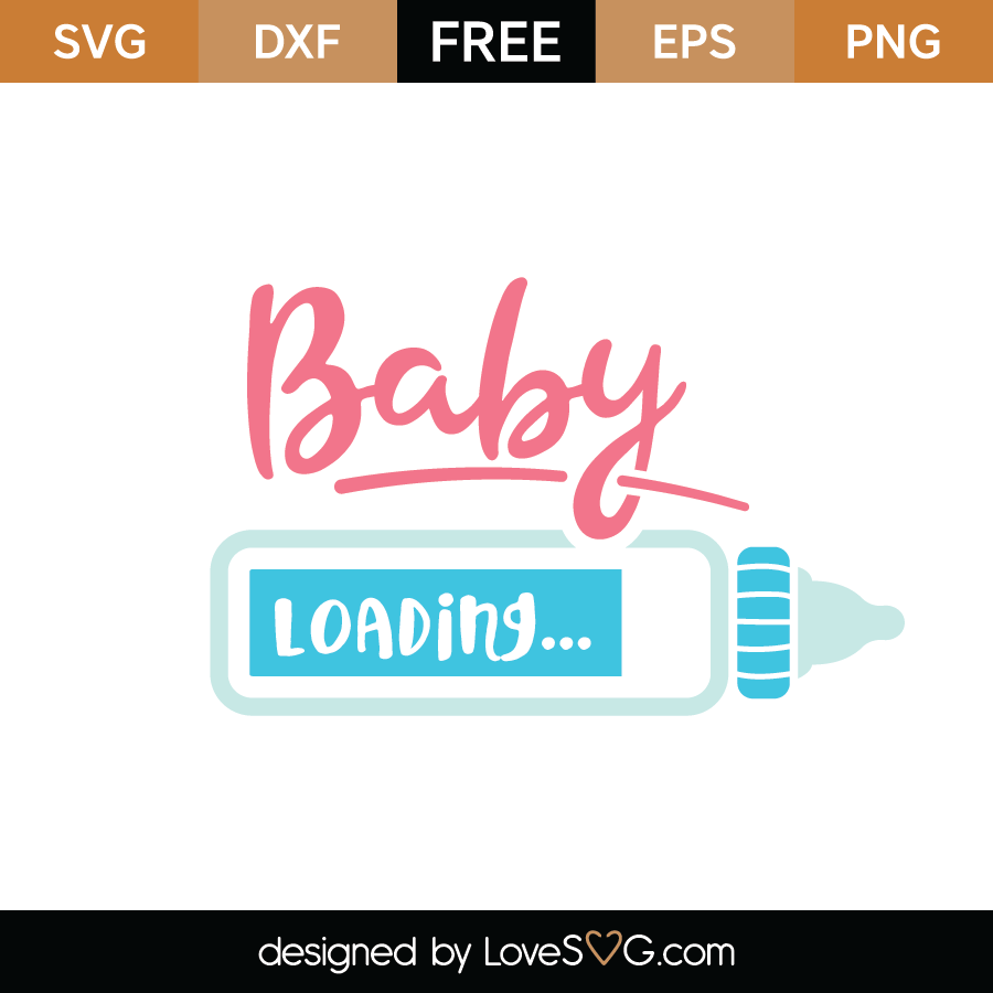 Free Baby Loading SVG Cut File