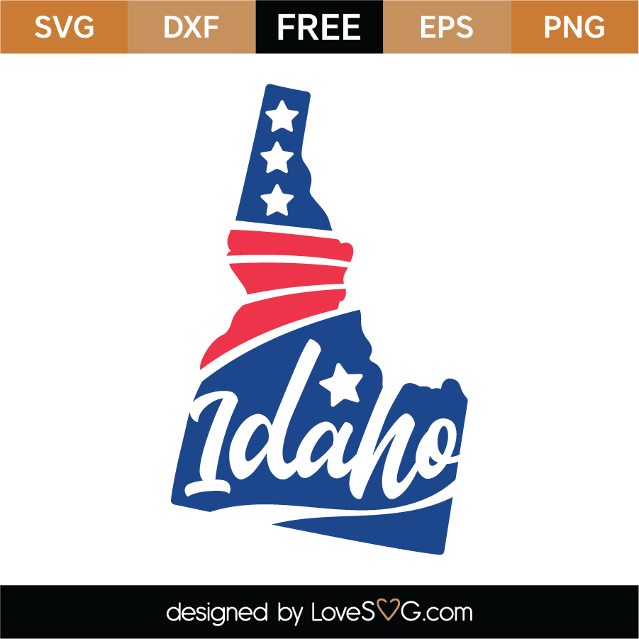 Free Idaho SVG Cut File Lovesvg Com   PRESENTATION LoveSVG CC 07 8 