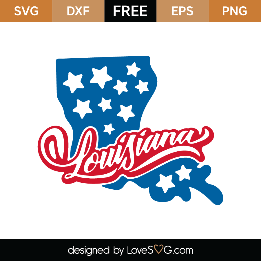 Free Louisiana SVG Cut File - Lovesvg.com