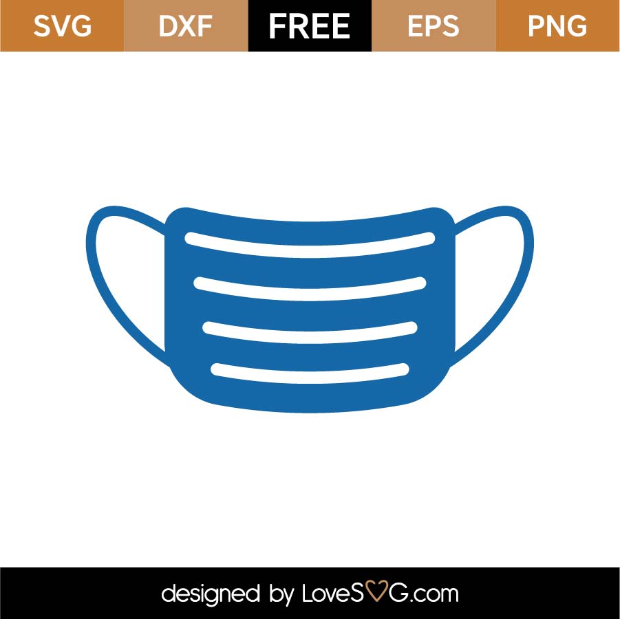 Free Mask SVG Cut File - Lovesvg.com