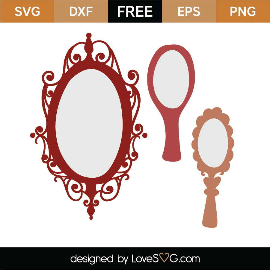 Free Mirrors Svg Cut File 3680