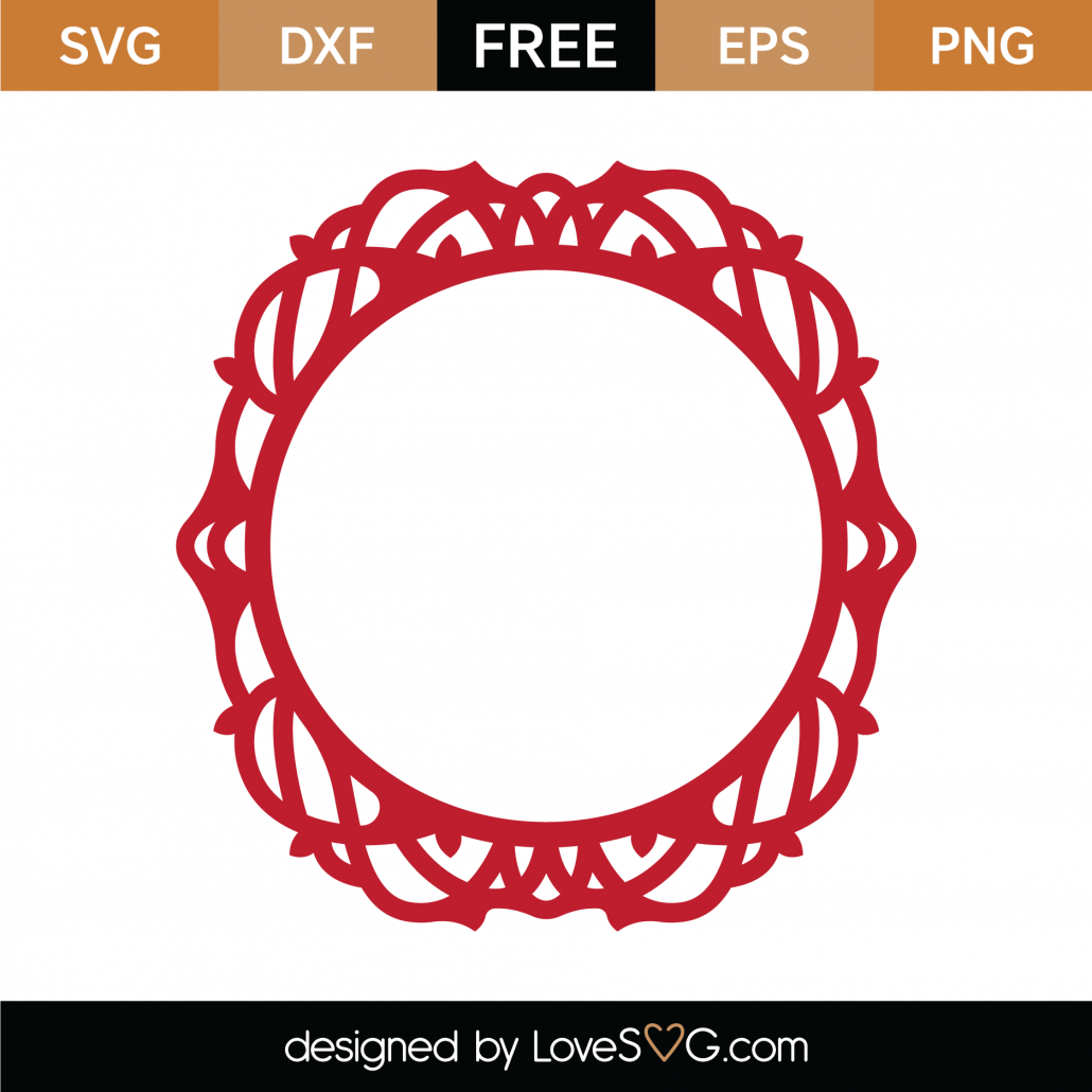 Free Monogram Frame Svg Cut File Lovesvg Com