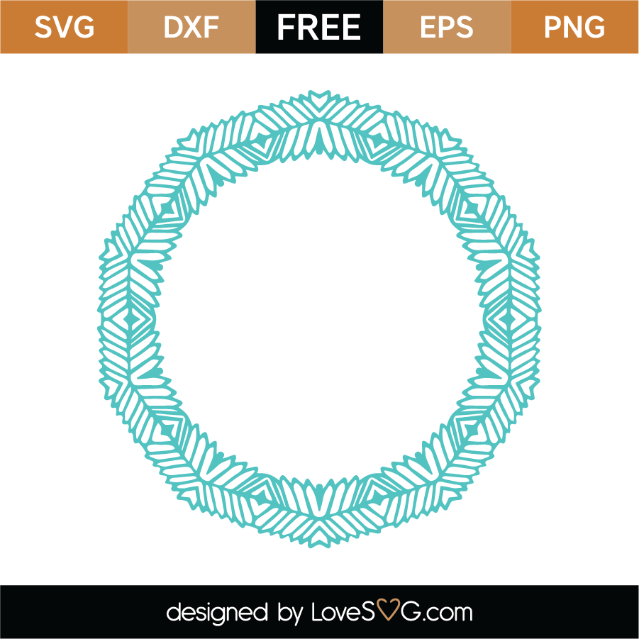 Free Monogram Frame SVG Cut File - Lovesvg.com