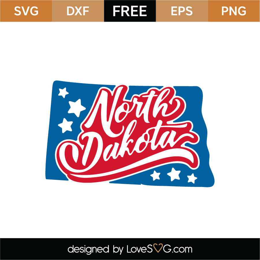 Free North Dakota SVG Cut File - Lovesvg.com