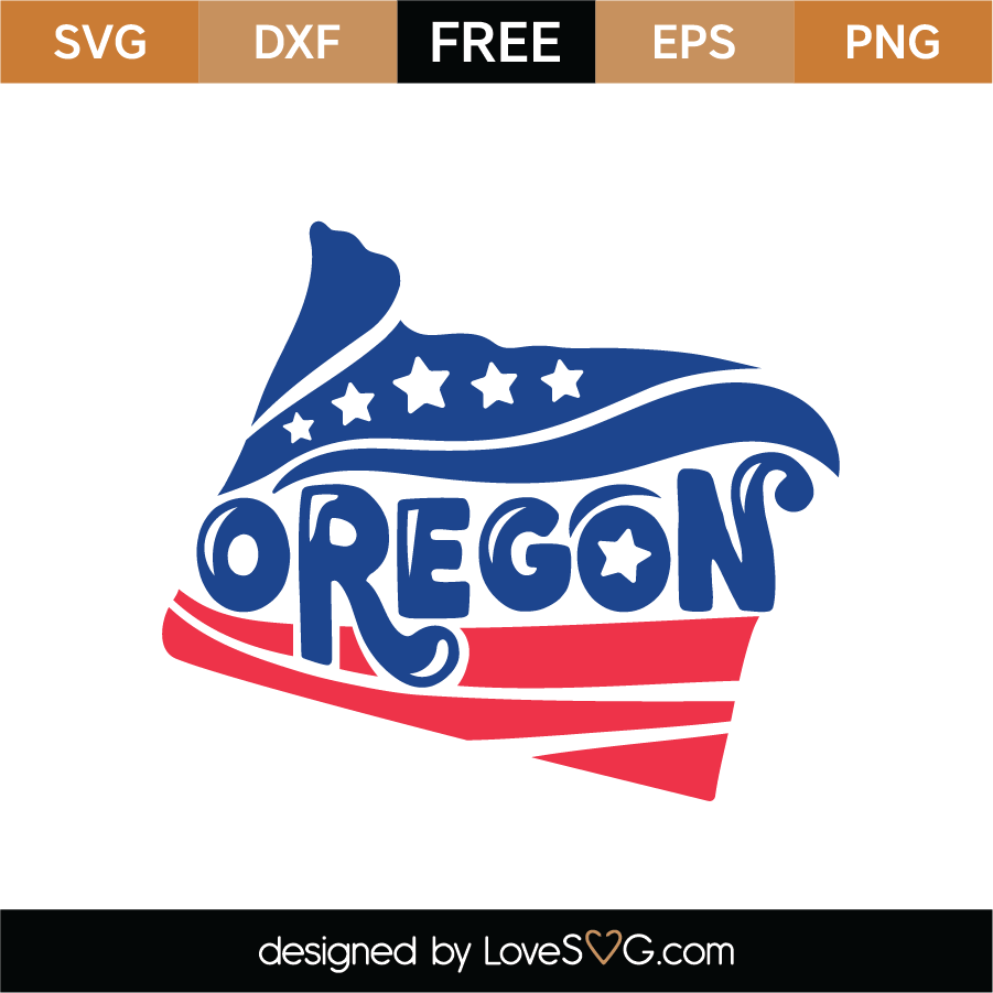 Free Oregon SVG Cut File - Lovesvg.com