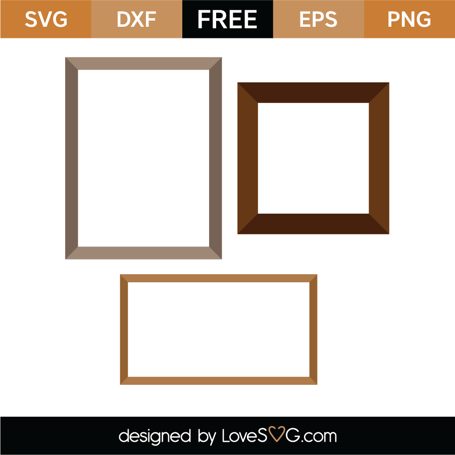 Free Picture Frames SVG Cut File