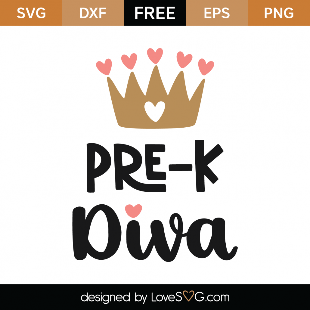 Free Pre-K Diva SVG Cut File - Lovesvg.com