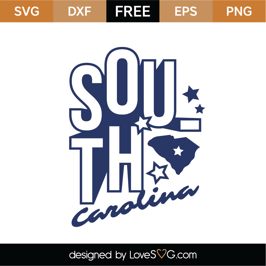 Free South Carolina Svg Cut File