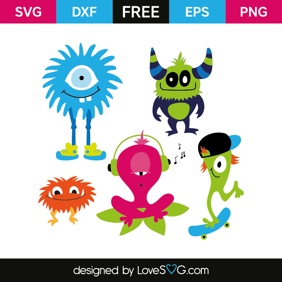 Little Monsters - Lovesvg.com