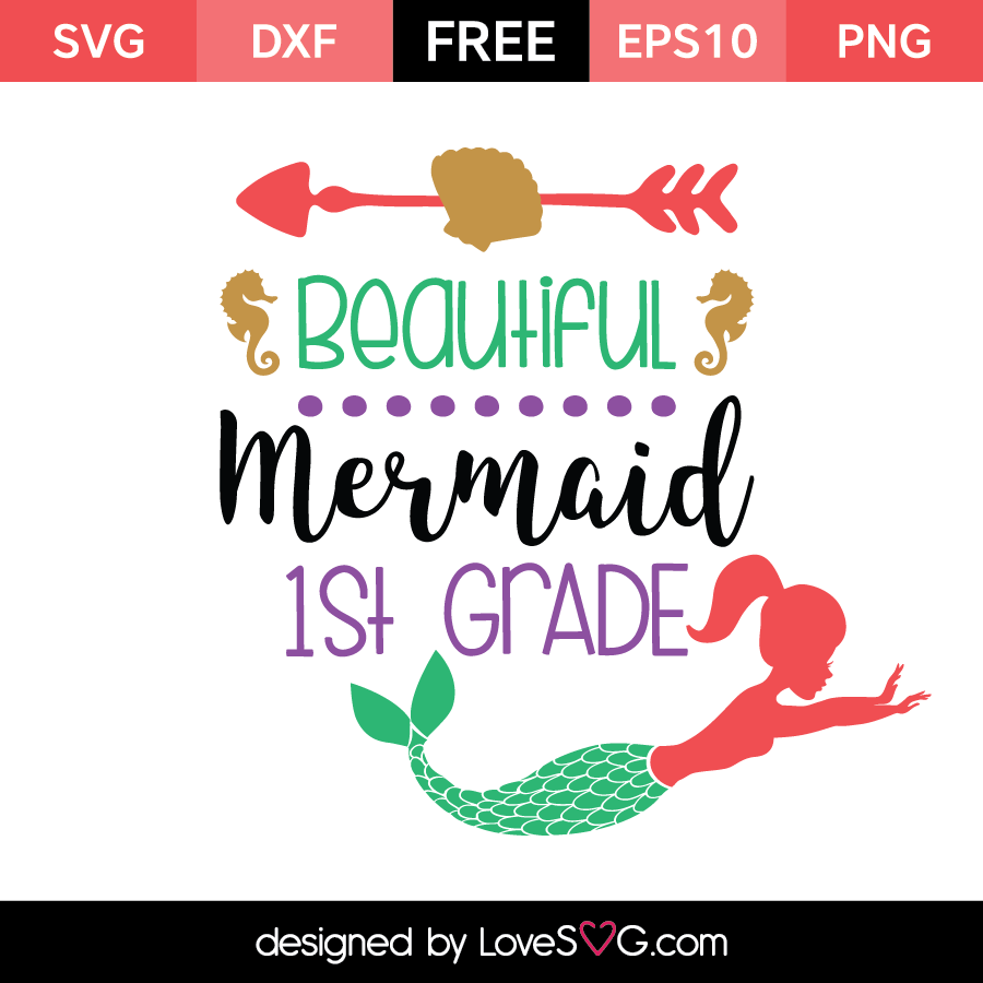 Download Beautiful Mermaid School | Lovesvg.com