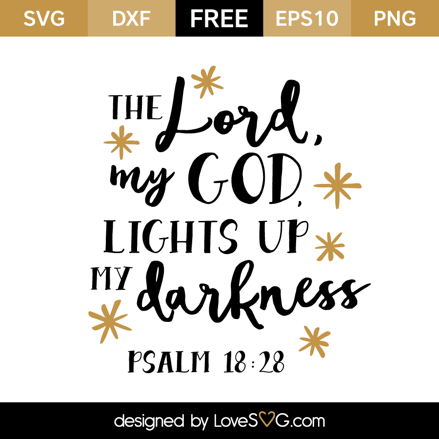 Psalm 18:28 | Lovesvg.com