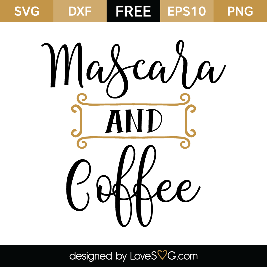 Download Mascara and Coffee | Lovesvg.com