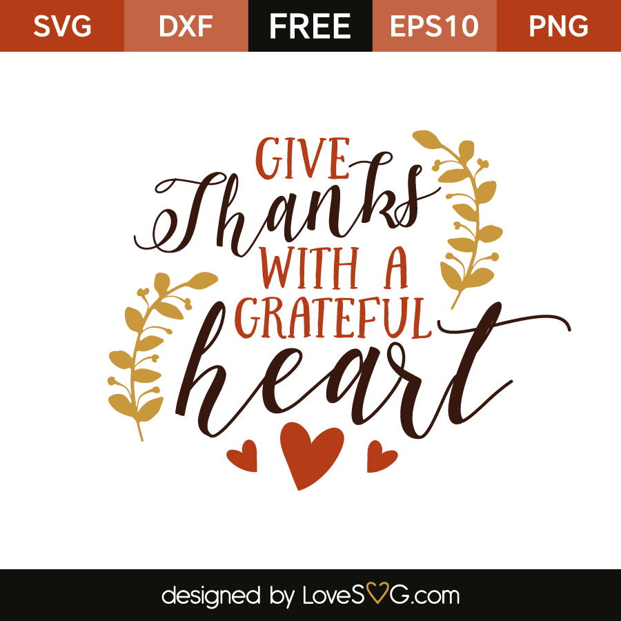 Grateful Heart Svg