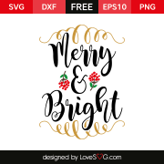 Merry & Bright | Lovesvg.com