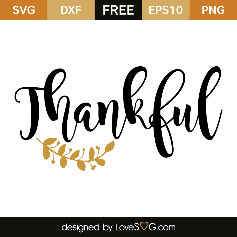 Download Thankful | Lovesvg.com