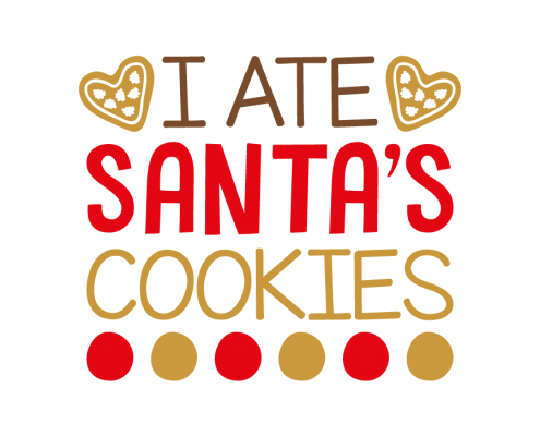 Free SVG cut file - I ate Santa's cookies