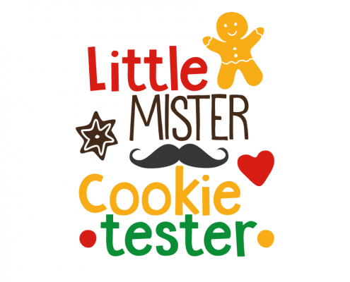 Free SVG cut file - Little Mister Cookie tester