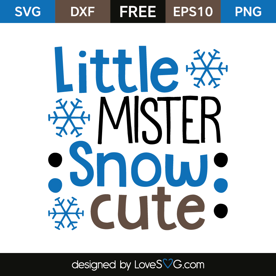 Download Little Mister Snow Cute | Lovesvg.com