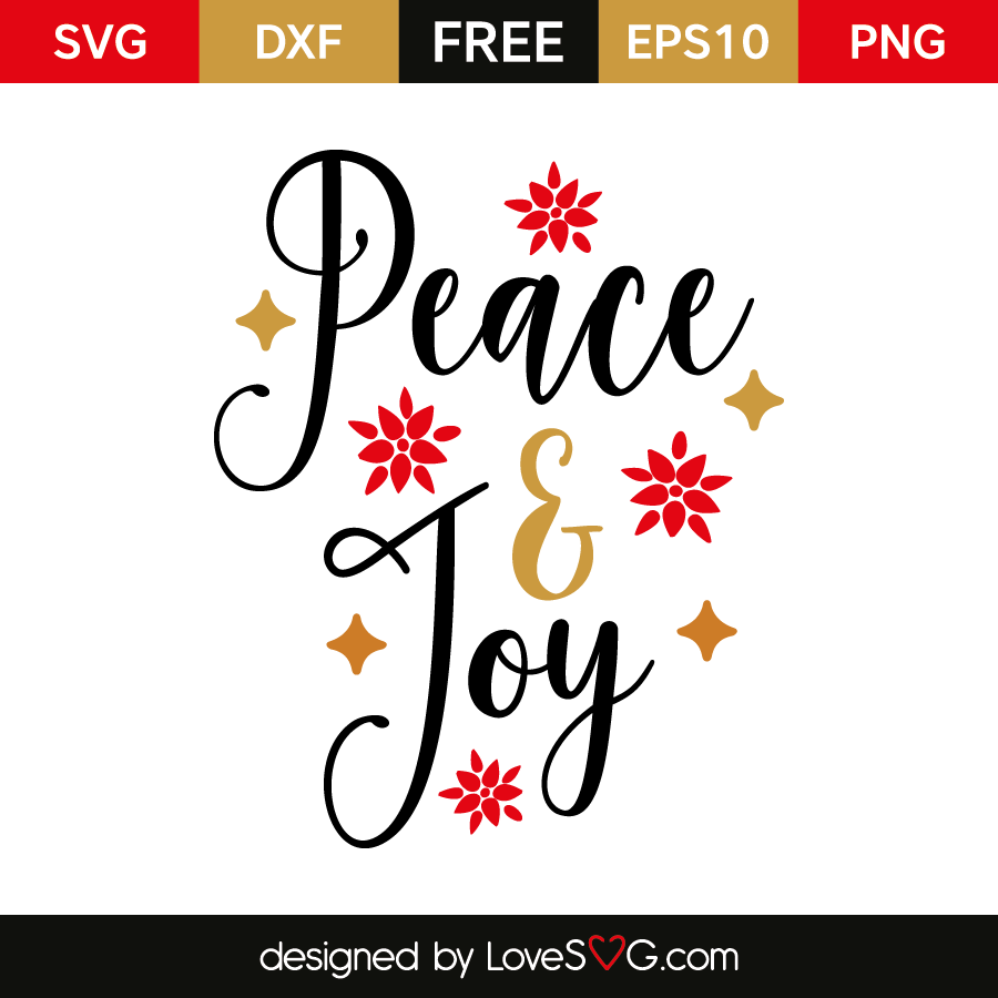 Download Peace & Joy | Lovesvg.com