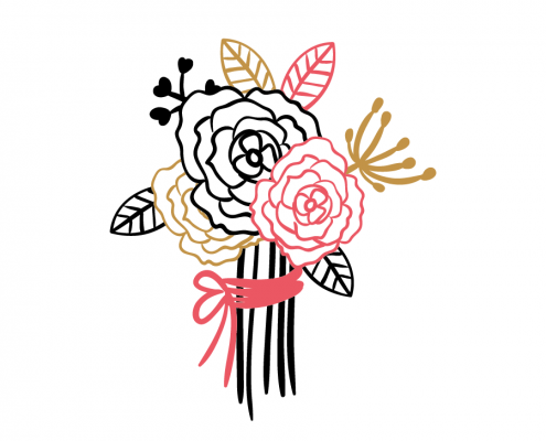 Free SVG cut file - Romantic Roses Bouquet