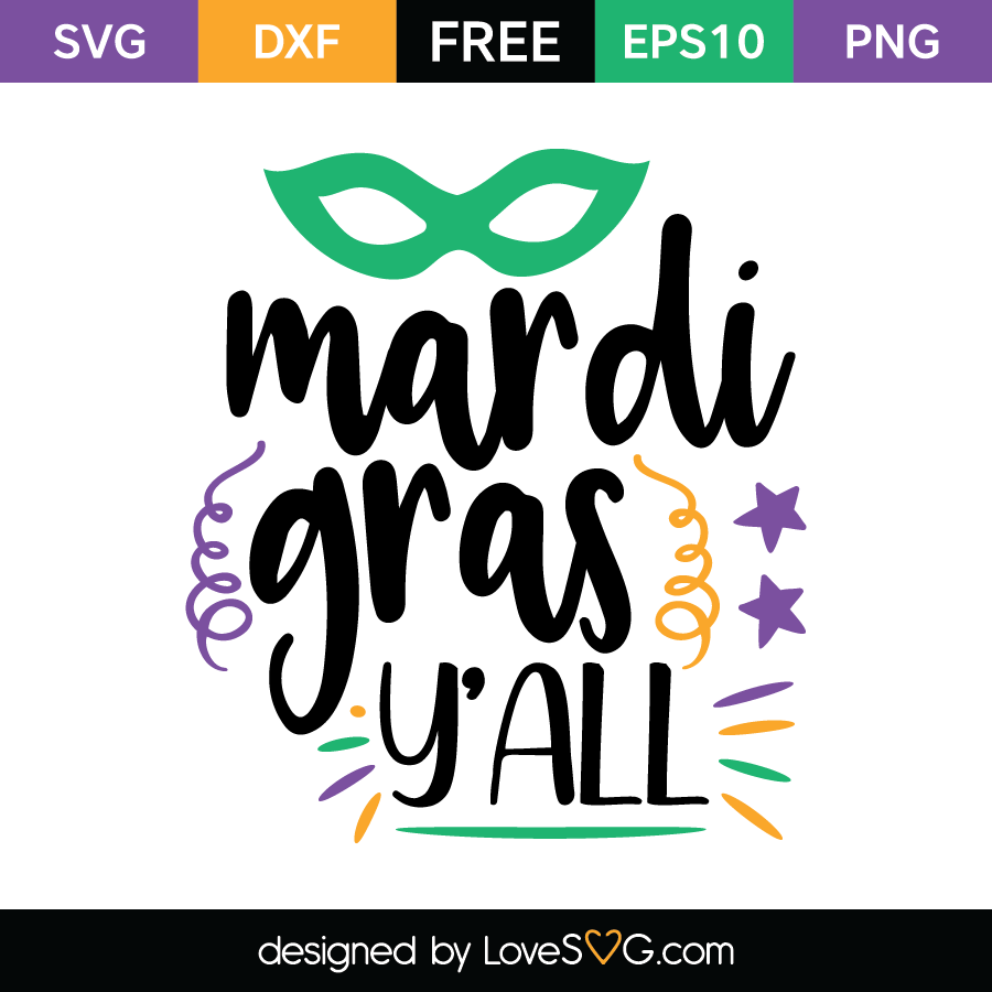 Mardi Gras Y'all | Lovesvg.com