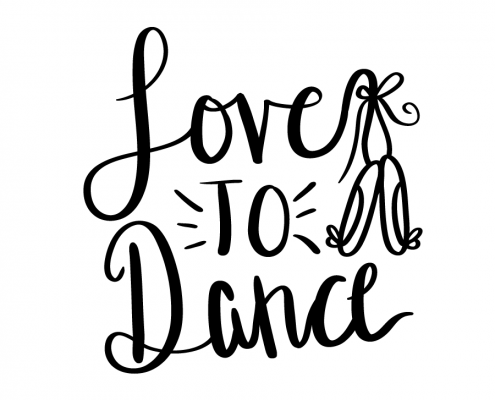 Free SVG cut files - Love to Dance