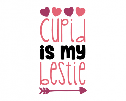 Free SVG cut file - Cupid is my Bestie