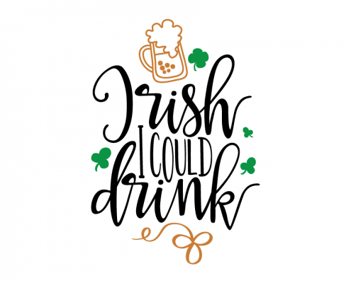 Free SVG cut file - Irish I could drink