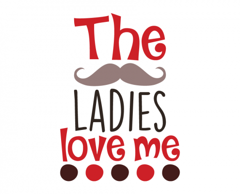 Free SVG cut file - The ladies love me