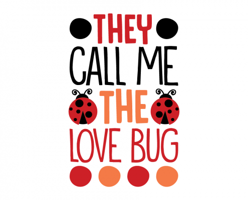 Free SVG cut file - They call me the Love Bug