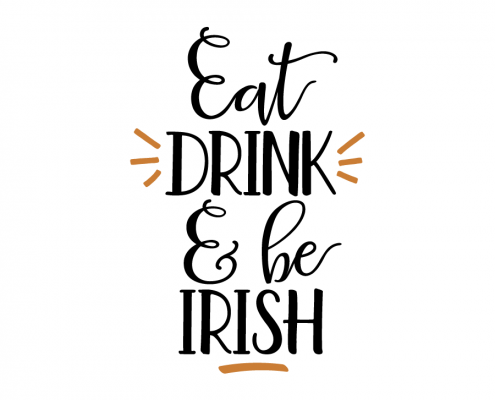 Free SVG cute file - Eat-Drink & be Irish