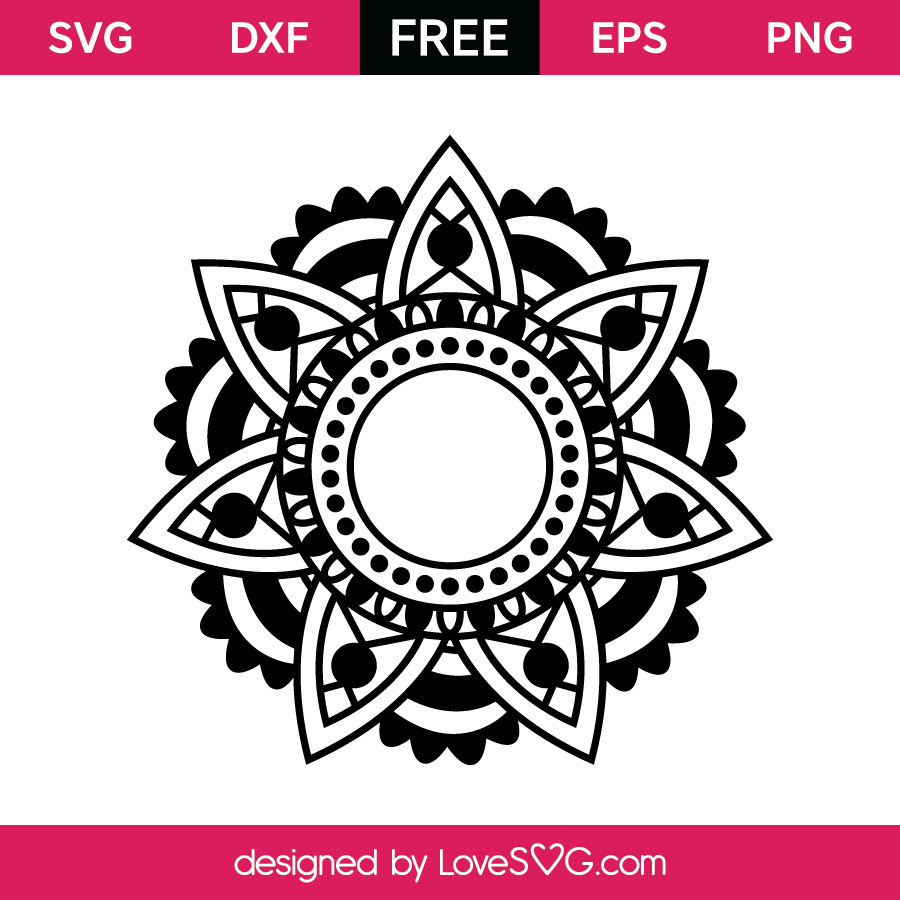Free Free 339 Monogram Flower Mandala Svg SVG PNG EPS DXF File