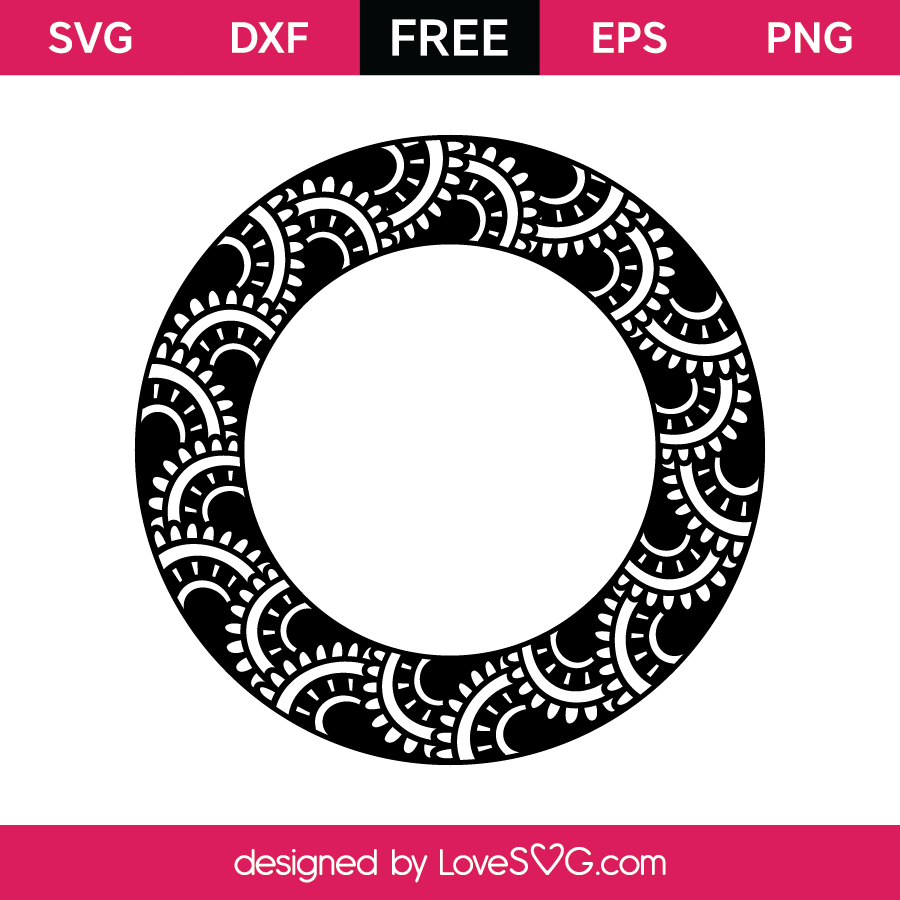 Mandala Monogram Frame | Lovesvg.com