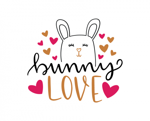 Free SVG cut file - Bunny Love