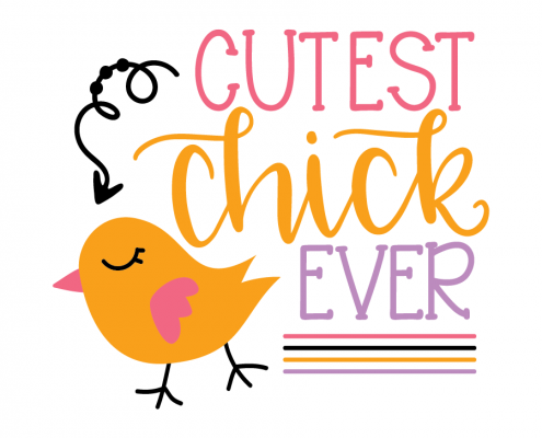 Free SVG cut file - Cutest Chick Ever