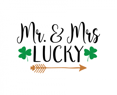 Free SVG cut file - Mr. & Mrs. Lucky