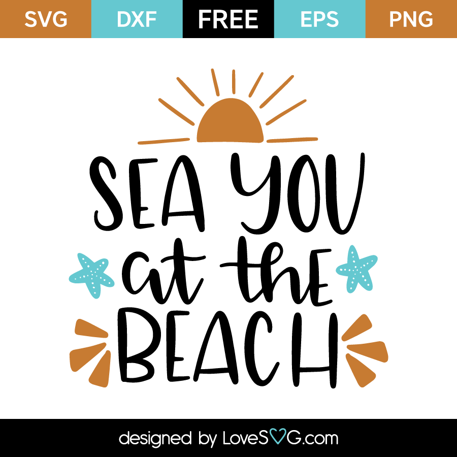 Download Sea you at the beach | Lovesvg.com