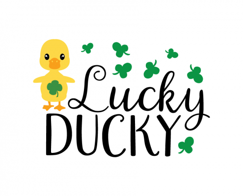 Free SVG cute file - Lucky ducky