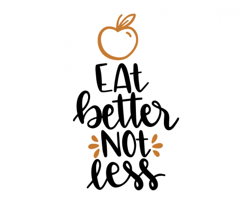 Free SVG file - Eat better not less