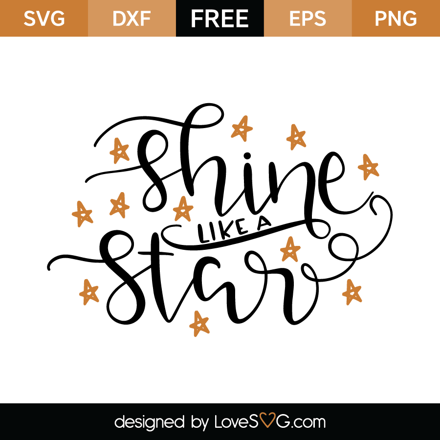 Download Shine like a star | Lovesvg.com