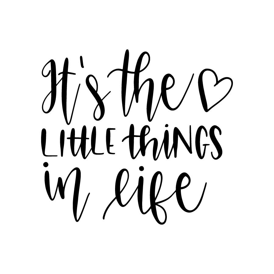It's the little things in life