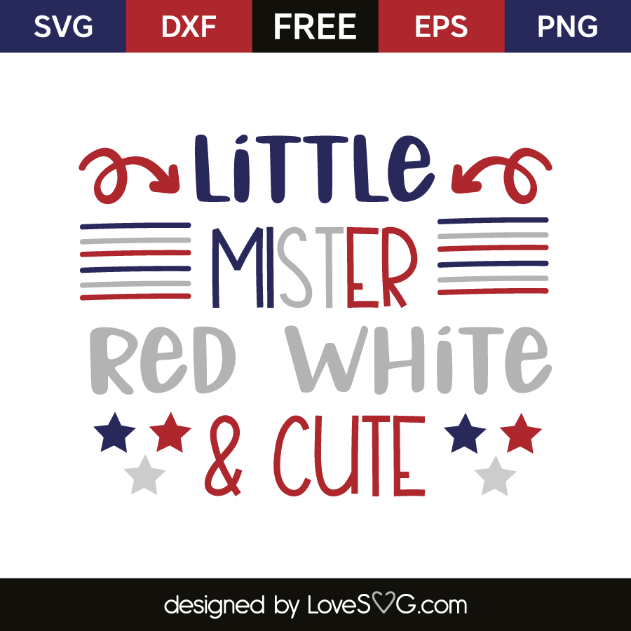 Download Little mister red white & cute | Lovesvg.com